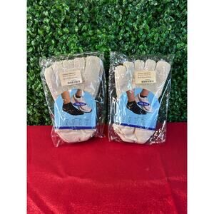 6 Pairs Wellbin Undyed Toe Socks Medium  Natural Five Finger Sport Sock Bundle